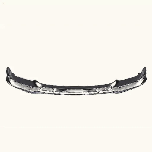 Gloss black front lip splitter